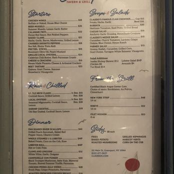 Claudio's Waterfront - Menu - Seafood Near Me - Greenport, New York Claudio's Waterfront - Menu - Seafood Near Me - Greenport, New York