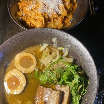 pastaRAMEN - Tonkotsu Ramen Porchetta and Kezuri Ramen Alle Polpette - Italian Near Me - Montclair, New Jersey pastaRAMEN - Tonkotsu Ramen Porchetta and Kezuri Ramen Alle Polpette - Italian Near Me - Montclair, New Jersey