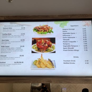 Origami - Appetizers, Drinks, Bake Menu - Sushi Bars Near Me - San Ramon, California