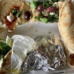 Chicken shawarma platter.
