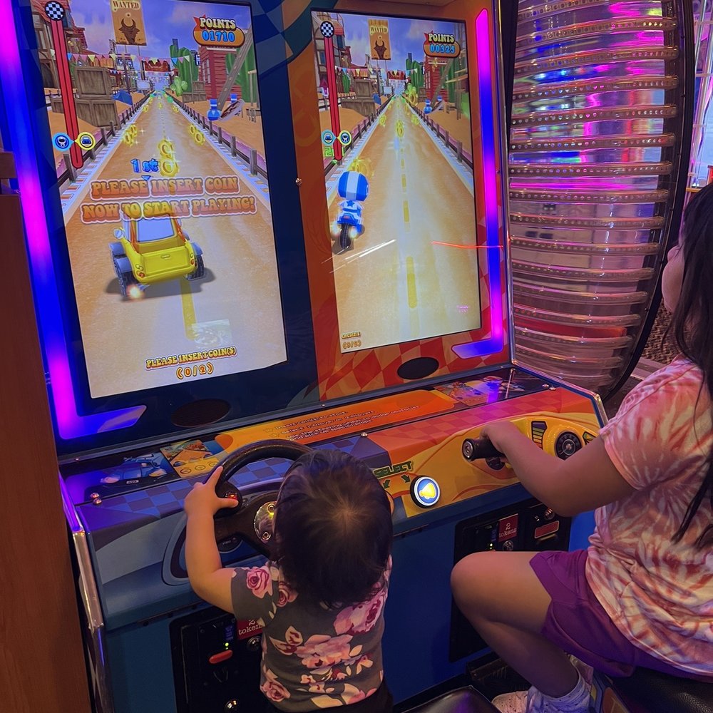 The kiddos enjoying themselves.