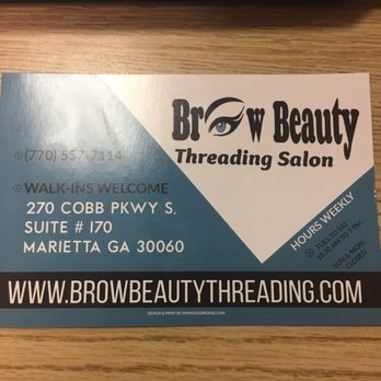 Brow Beauty Threading Salon - Front of flyer - Waxing Near Me - Marietta, Georgia Brow Beauty Threading Salon - Front of flyer - Waxing Near Me - Marietta, Georgia