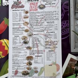 Tacos El Fercho - Menu