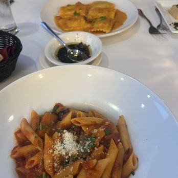 Bella Mangiata Italian Restaurant - Eggplant with penne pasta. There wasn't enough eggplant. The sauce a was delicious. - Italian Near Me - Manteca, California Bella Mangiata Italian Restaurant - Eggplant with penne pasta. There wasn't enough eggplant. The sauce a was delicious. - Italian Near Me - Manteca, California