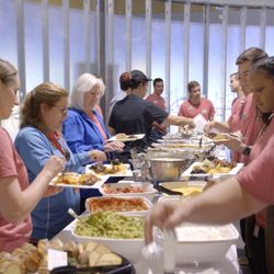 Hanna Brothers Catering - A great meal brings people together. Here we are feeding some of our corporate clients!