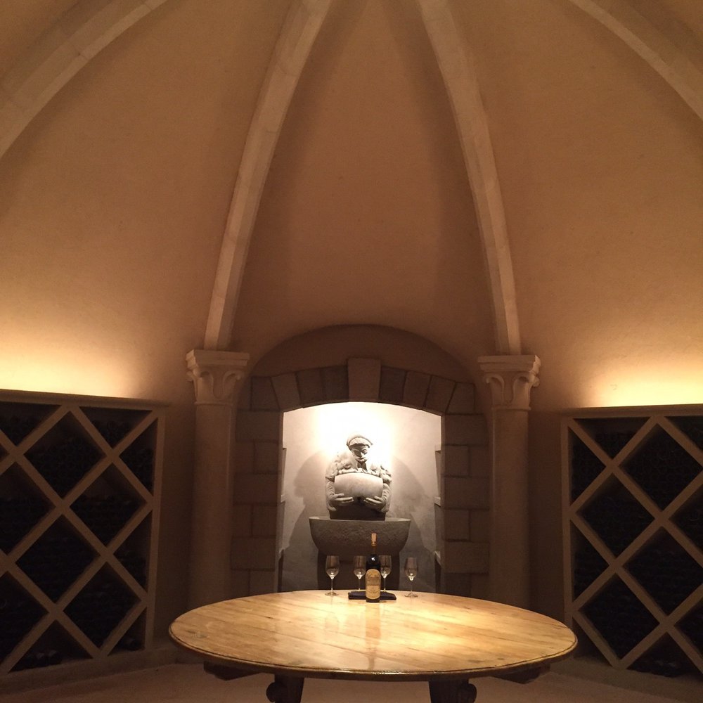 Far Niente - The wine library with our next tasting already set for us! - Wineries Near Me - Oakville, California