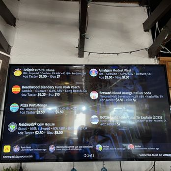 Snowpack Taproom & Pizzeria - Beer list - Bars Near Me - Conifer, Colorado