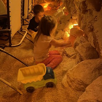 Southtowns Salt Cave - My kids playing inside the salt cave - Halotherapy Near Me - Hamburg, New York