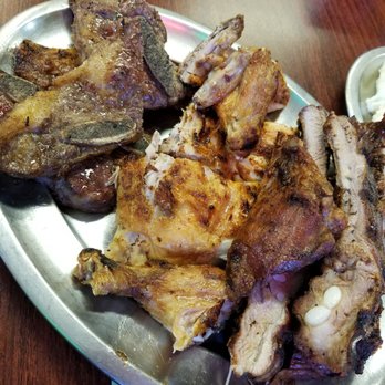 Costa's BBQ - Chicken and their beef ribs! Not THAT much meat but they make up for it with their sides, couldn't finish everything so I can't complain - Barbeque Near Me - Elizabeth, New Jersey