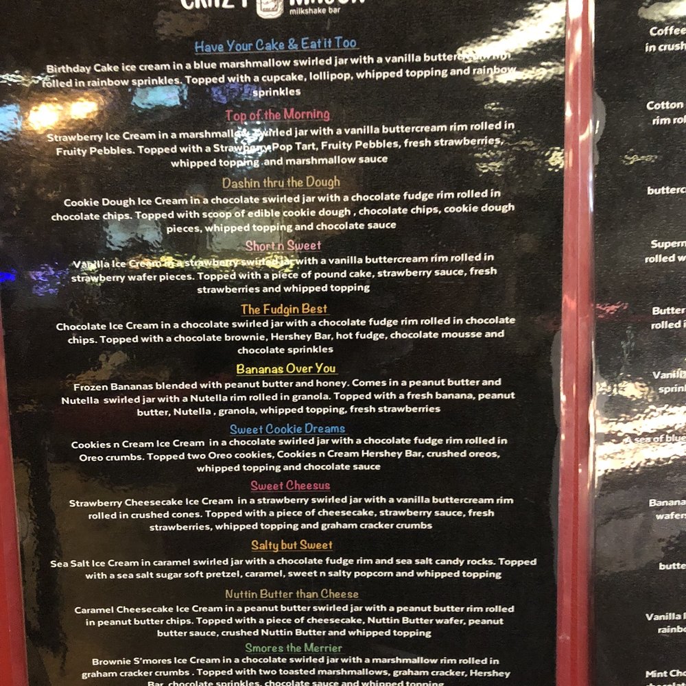 The Crazy Mason - Menu - Desserts Near Me - Myrtle Beach, South Carolina The Crazy Mason - Menu - Desserts Near Me - Myrtle Beach, South Carolina