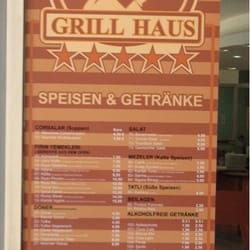 Iskender Grillhaus - Speisekarte an der Wand