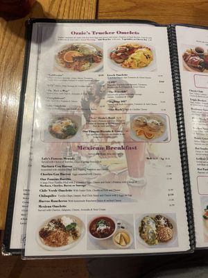 Menu photo 2 Ozzie's Diner Commerce, CA