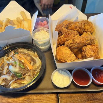 Vons Chicken - Roseville - 1. Half Vons Special Sauce Chicken French Fries Japchae - Chicken Wings Near Me - Roseville, California Vons Chicken - Roseville - 1. Half Vons Special Sauce Chicken French Fries Japchae - Chicken Wings Near Me - Roseville, California