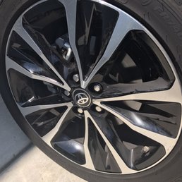 Really? And I paid extra for wheel cleaning/dressing. All four of my wheels look like this.