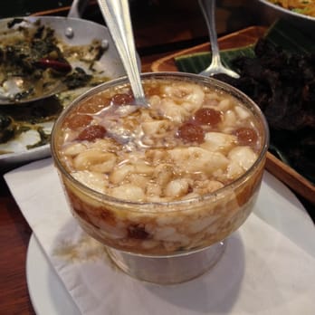 Isla Restaurant - Taho. The tofu was murdered!  Small tiny chunks rather than large whole pieces.  And it's a hot dessert.  Sweet and Good. - Filipino Near Me - San Bruno, California