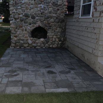 LCA Landscaping & Stonework - Beacon Hill Flagstone patio with a fresh slap of concrete. - Landscaping Near Me LCA Landscaping & Stonework - Beacon Hill Flagstone patio with a fresh slap of concrete. - Landscaping Near Me