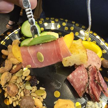 Bliss & Bloom - DELICIOUS prosciutto and peach skewer! - Caterers Near Me