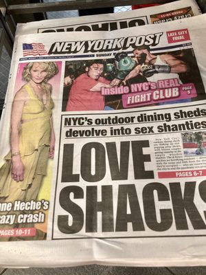Photo of The New York Post - New York, NY, US. 08/07/22