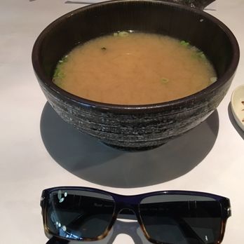 Restaurant Tora - Big ass miso soup. Full size sunglasses for scale. - Japanese Near Me - Columbus, Ohio Restaurant Tora - Big ass miso soup. Full size sunglasses for scale. - Japanese Near Me - Columbus, Ohio