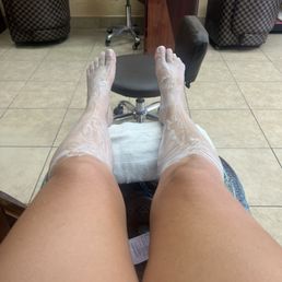 Lavender cream with massage. Lavender cream with massage.