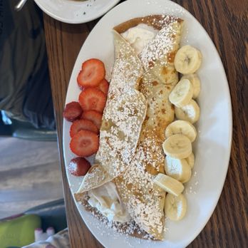 DoughLicious Restaurant & Catering - A delicious sweet crepe with bananas and strawberried - Mediterranean Near Me - Murrieta, California DoughLicious Restaurant & Catering - A delicious sweet crepe with bananas and strawberried - Mediterranean Near Me - Murrieta, California
