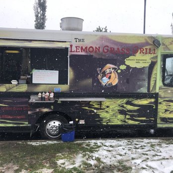 The Lemon Grass Grill - a food truck parked in the snow - Food Trucks Near Me - Edmonton, Alberta