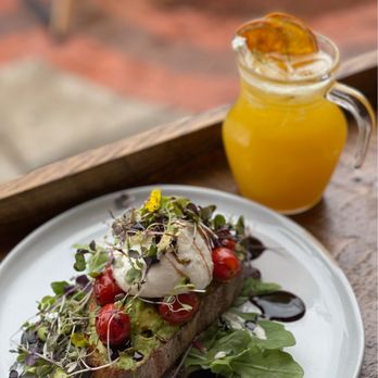 Rey Sol Coffee - Avocado toast with burrata & mango lemonade. - Coffee & Tea Near Me - Ridgewood, New Jersey Rey Sol Coffee - Avocado toast with burrata & mango lemonade. - Coffee & Tea Near Me - Ridgewood, New Jersey