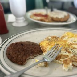Goody's Family Restaurant - Over hard with patty sausage