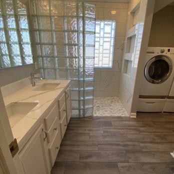 Monroeville Glass Block - Nowicki construction did the final installation, plumbing and tile work. - Glass & Mirrors Near Me - Pittsburgh, Pennsylvania