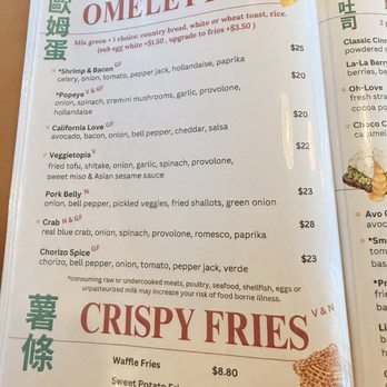 Egghead Cafe - Menu - Coffee & Tea Near Me - Honolulu, Hawaii