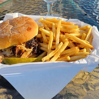 Matthew's Smokehouse - a hamburger and fries - Barbeque Near Me - Eastsound, Washington Matthew's Smokehouse - a hamburger and fries - Barbeque Near Me - Eastsound, Washington
