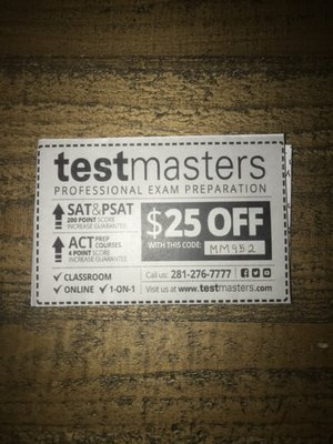 TestMasters office