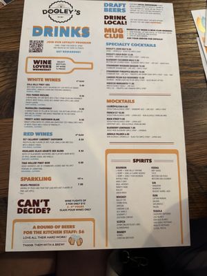Menu photo 1 Dooley's West Bend, WI Menu photo 1 Dooley's West Bend, WI