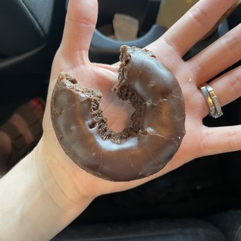 Dunkin' - I have small hands and this donut is not even the size of my palm... these donuts get smaller every time I go. - Coffee & Tea Near Me - Shorewood, Illinois Dunkin' - I have small hands and this donut is not even the size of my palm... these donuts get smaller every time I go. - Coffee & Tea Near Me - Shorewood, Illinois
