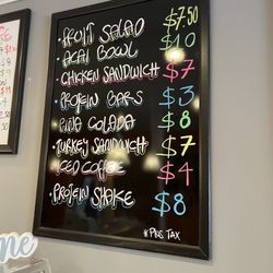 Uruguma Saludable - One of the main menus on wall
