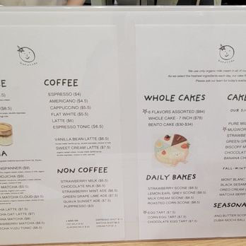 Harucake - MENU - March 2026 - Coffee & Tea Near Me - Los Angeles, California
