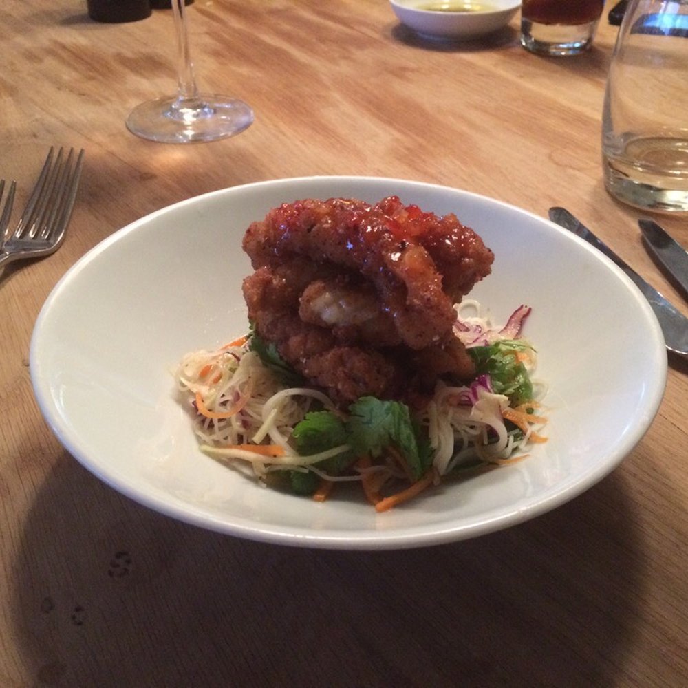 Bank - Chilli squid, gotta love fried tentacles. Lol - French Near Me - Birmingham, XWM