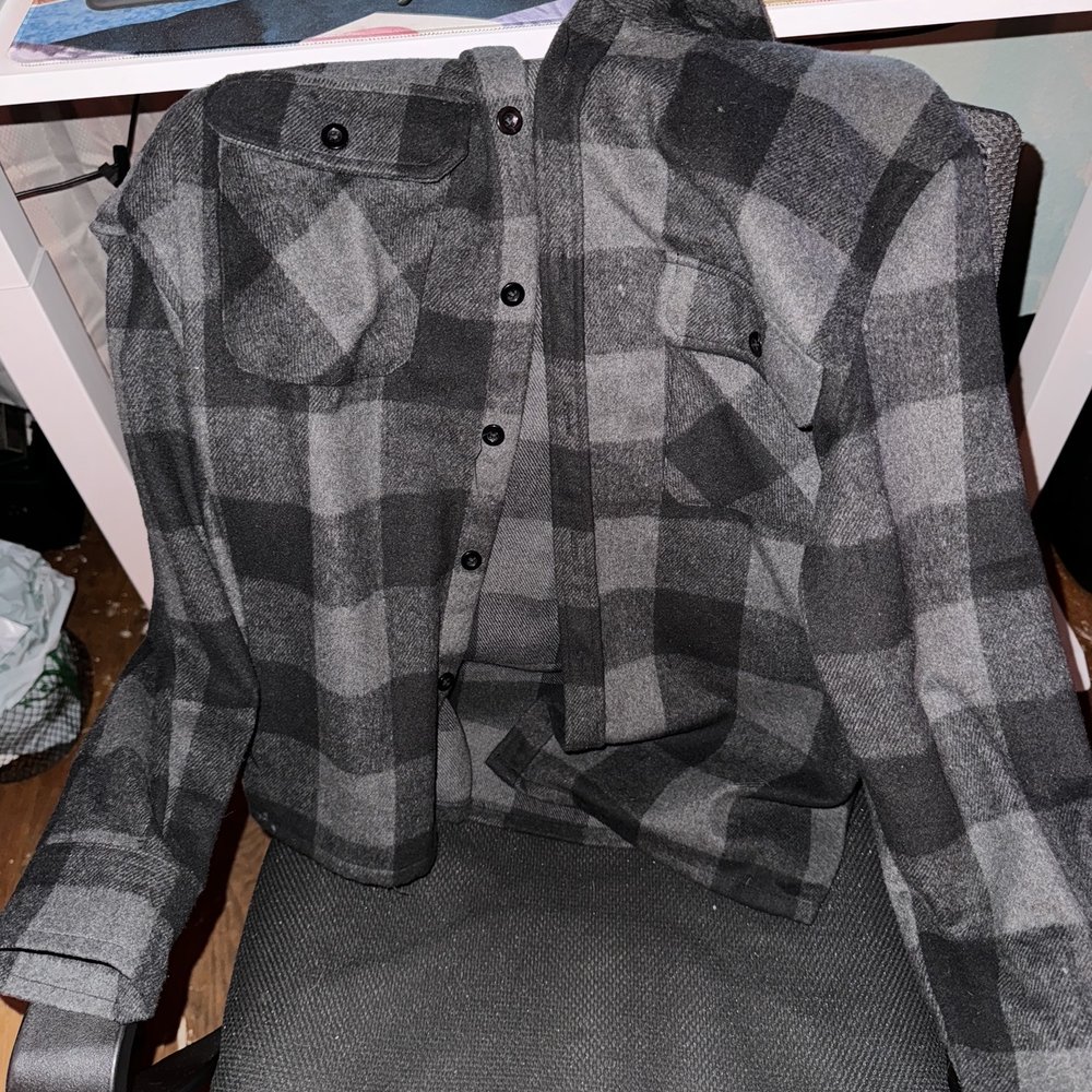 HUSTLER Hollywood - cute flannel with mag cover print on back - Adult Shops Near Me - West Covina, California HUSTLER Hollywood - cute flannel with mag cover print on back - Adult Shops Near Me - West Covina, California