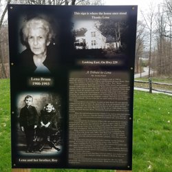 Brum Woods - Lena Brum bio along Lena's Trail
