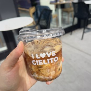Cielito Paradise - iced cortado with almond milk - Coffee & Tea Near Me - Chicago, Illinois Cielito Paradise - iced cortado with almond milk - Coffee & Tea Near Me - Chicago, Illinois