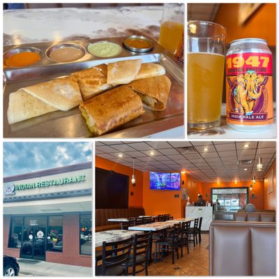 Photo of JJ'S Curry's and Biryani - Columbia, SC, US. JJ's Special Dosa and craft beer