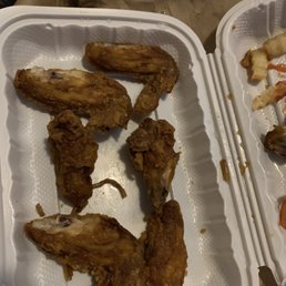 Little chicken wings I might as well save my money they probably gave me fried bird Seriously though Little chicken wings I might as well save my money they probably gave me fried bird Seriously though