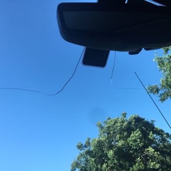 Dublin Chevrolet - This was the crack on my windshield that was there when I picked up my truck from service, and they refused to pay for the damage. - Car Dealers Near Me - Dublin, California