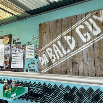 Da Bald Guy - Front of truck w/Menu - Food Trucks Near Me - Kahuku, Hawaii