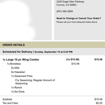 Wingstop - Chicken Wings Near Me - Corona, California