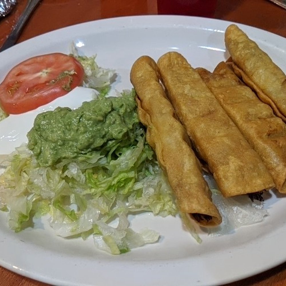 Guacamole Grill - Flautas- 2 chicken, 2 beef - Mexican Near Me - Princeton, Indiana Guacamole Grill - Flautas- 2 chicken, 2 beef - Mexican Near Me - Princeton, Indiana