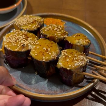 Love Makoto - Eggplant Skewers - Japanese Near Me - Washington, DC, District of Columbia Love Makoto - Eggplant Skewers - Japanese Near Me - Washington, DC, District of Columbia