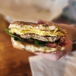 Blooming Grounds Coffee House - Bagel sandwich