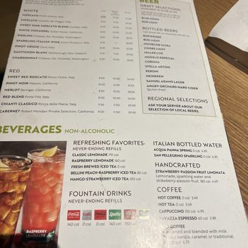 Olive Garden Italian Restaurant - Beverage menu - Italian Near Me - Augusta, Georgia Olive Garden Italian Restaurant - Beverage menu - Italian Near Me - Augusta, Georgia