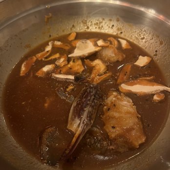 KOKUMI - Spicy crab broth sauce-before they pour the broth on top - Hot Pot Near Me - Arcadia, California KOKUMI - Spicy crab broth sauce-before they pour the broth on top - Hot Pot Near Me - Arcadia, California